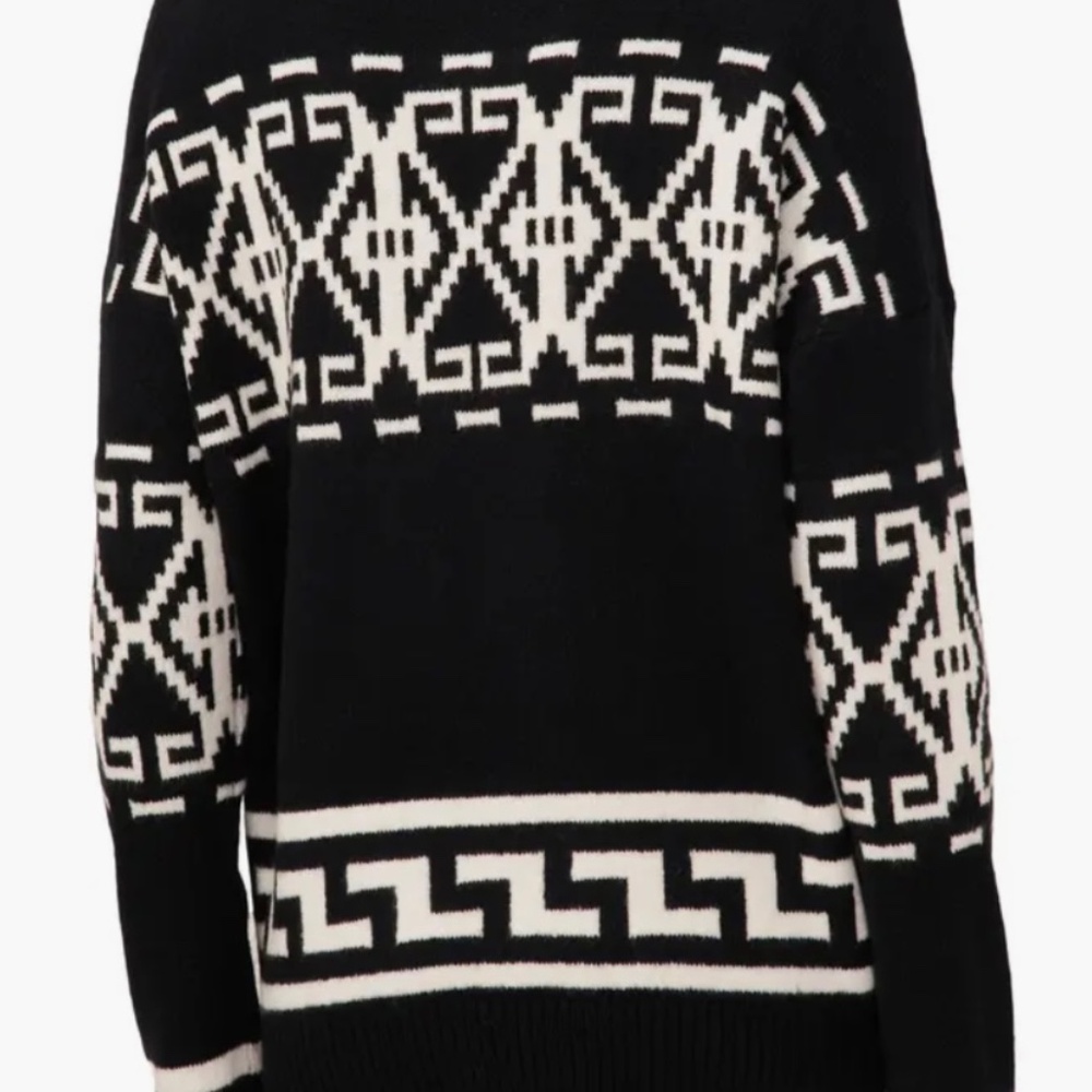 CeCe Fair Isle Turtleneck Sweater NWT XS